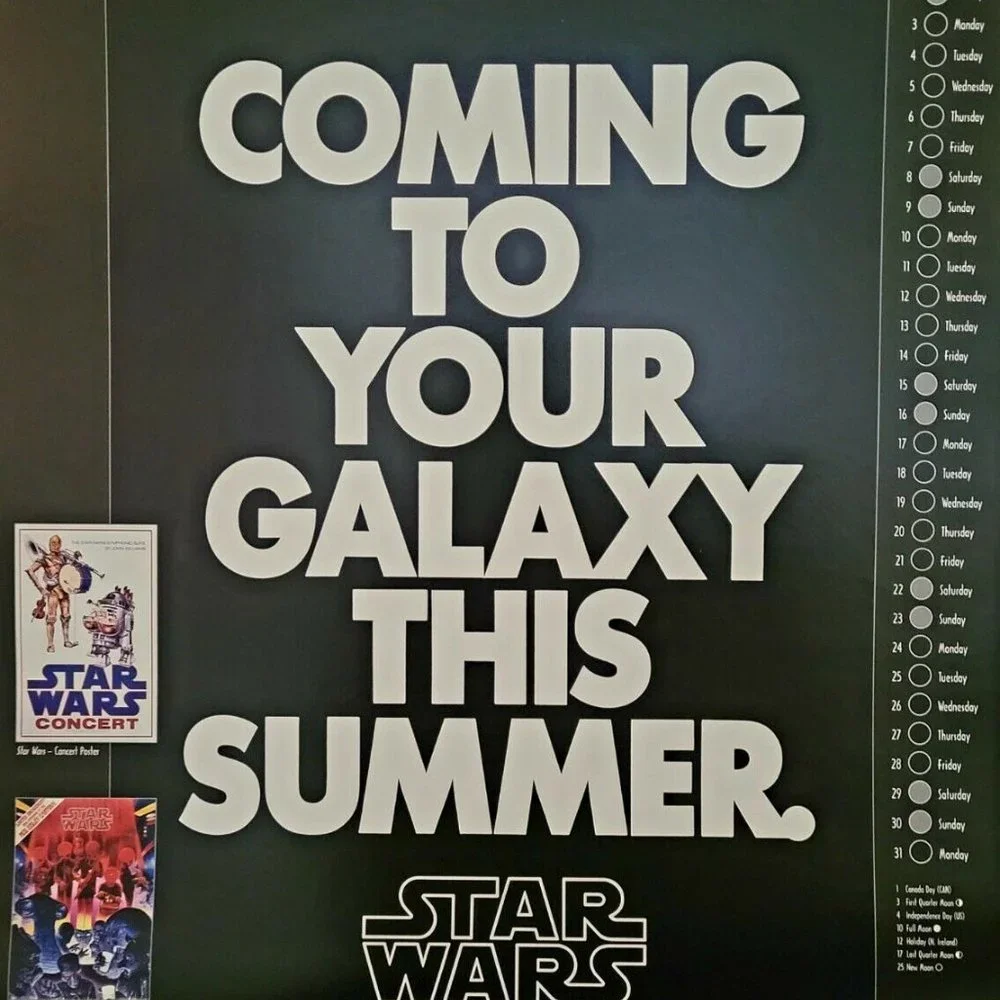 Vintage Jumbo Star Wars 2006 Poster Calendar w/ Revenge of the Jedi Poster Page - Picture 3 of 10